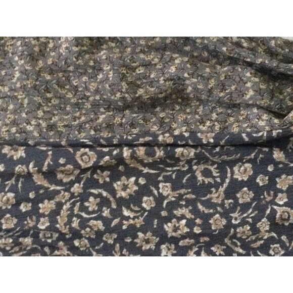 VEVERT Plus Size 1X Boho Print Lantern Sleeve Tassels Tie Neck Blouse‎ NWT - Picture 8 of 8